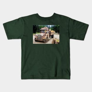 Israel, Kfar Saba. Farmer With Fruit. 1934 Kids T-Shirt